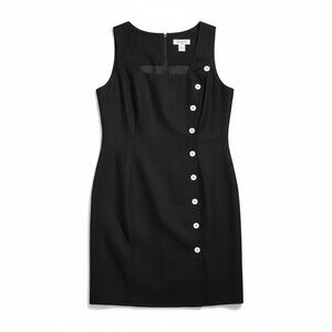 Spiegel Dress Black Linen Blend Size 12
